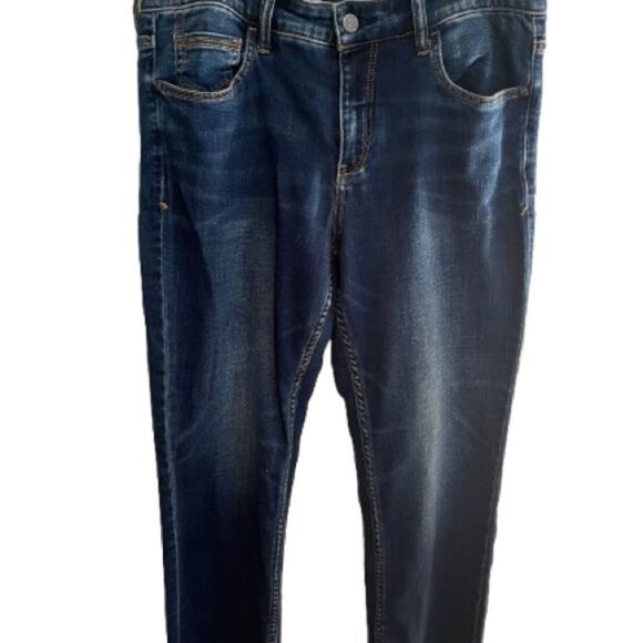 Anthropologie Pilcro Cropped Jeans with Subtle Fading - Picture 1 of 10